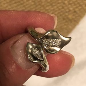 Affinity diamond 1/10 ct calla lily ring size 7